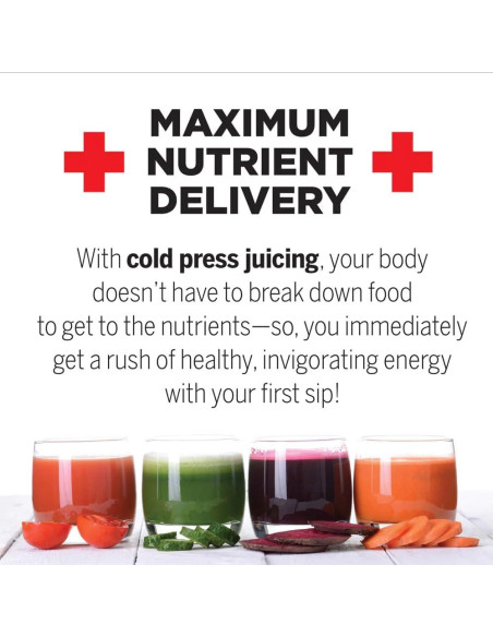 Exprimidor Omega J8006HDC Prensa Fría 200W Cromo 32oz