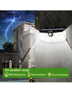 Luces Solares Aootek 120 LEDs con Sensor de Movimiento 2