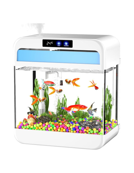 Acuario de 8.3 Litros JPHYLL con Luz y Humidificador