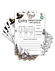 Juego de Fiesta Baby Shower ONDTOM 30 Tarjetas Mágicas