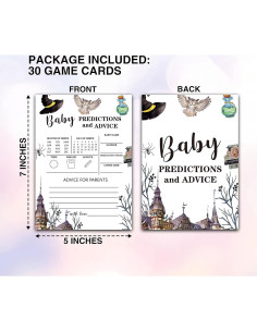 Juego de Fiesta Baby Shower ONDTOM 30 Tarjetas Mágicas 2