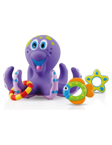 Juguete de Baño Flotante Pulpo Nuby 18+ Meses Púrpura