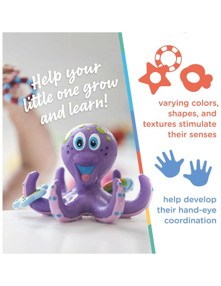 Juguete de Baño Flotante Pulpo Nuby 18+ Meses Púrpura