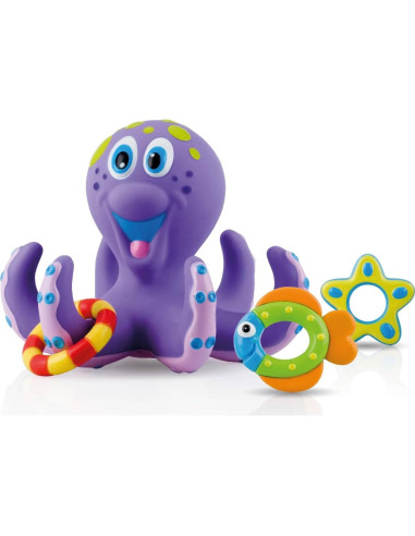 Juguete de Baño Flotante Pulpo Nuby 18+ Meses Púrpura