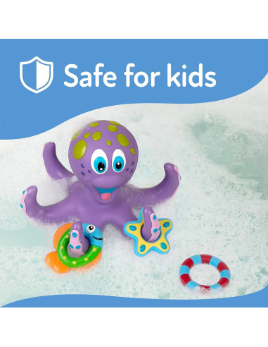Juguete de Baño Flotante Pulpo Nuby 18+ Meses Púrpura