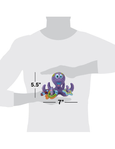 Juguete de Baño Flotante Pulpo Nuby 18+ Meses Púrpura