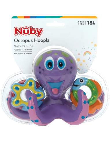 Juguete de Baño Flotante Pulpo Nuby 18+ Meses Púrpura