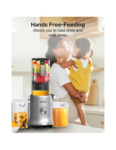 Exprimidor de frutas enteras SiFENE AMR8202 1.33L Gris