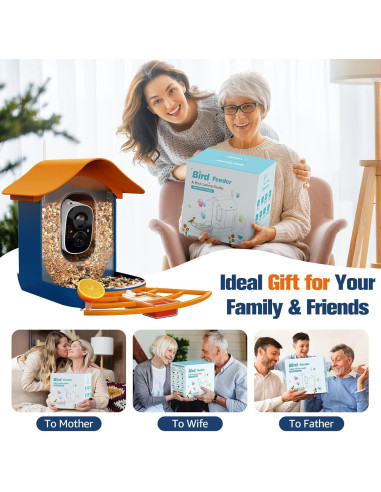 Comedero Inteligente PeckCam con Cámara 2K y Panel Solar