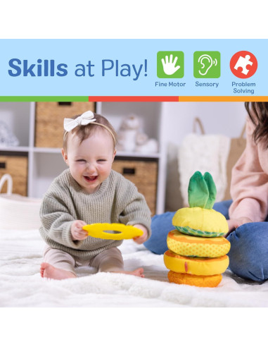 Apilador Suave Piña Melissa & Doug - Juguete Sensorial Bebés
