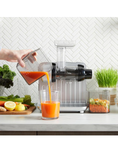 Extractor de Jugo Omega Cold Press 365 200W Plata 8 en 1 2