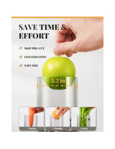 Extractor de Jugo GDOR 1200W Doble Velocidad Titanio Plata 2