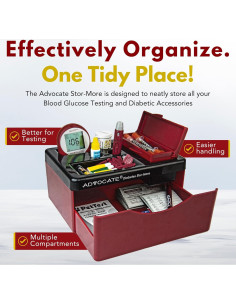 Organizador de Suministros Diabéticos Advocate 23x17x18.5cm 2