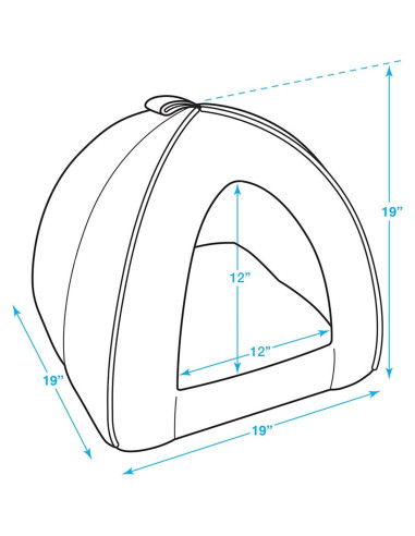 Tienda Suave para Perro y Gato Best Pet Marino 48cm