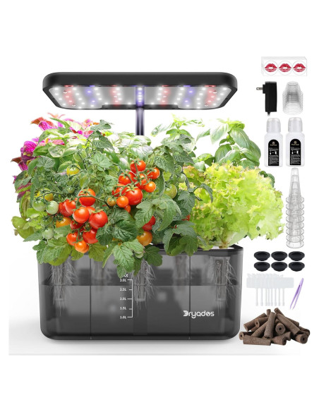 Sistema Hidropónico DRYADES 8 Cápsulas 4.5L con Luz LED