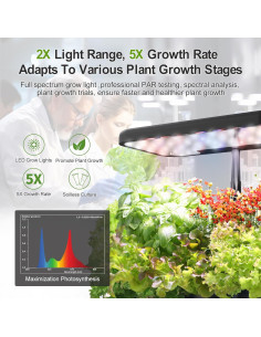 Sistema Hidropónico DRYADES 8 Cápsulas 4.5L con Luz LED 2