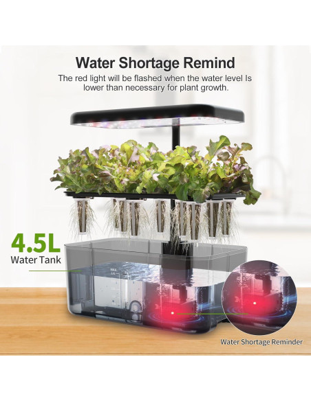 Sistema Hidropónico DRYADES 8 Cápsulas 4.5L con Luz LED