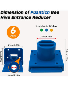Reductor de Entrada para Colmenas Puanticn 6 Piezas Azul 2