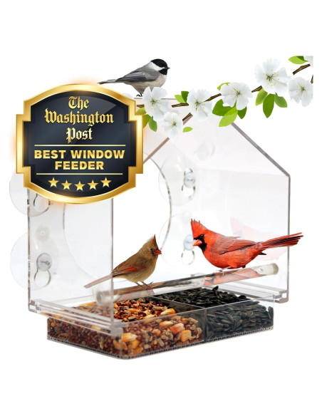 Comedero para Aves de Ventana Nature Anywhere - Acrílico 425g