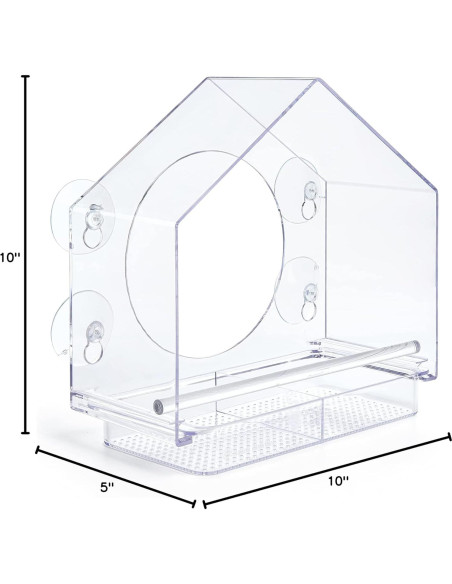 Comedero para Aves de Ventana Nature Anywhere - Acrílico 425g