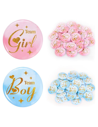 Pins de Revelación de Género 60Pcs 4.4cm - Mr Cozy