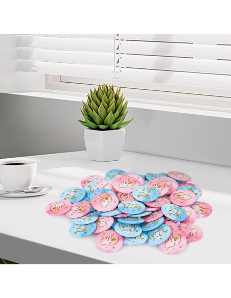 Pins de Revelación de Género 60Pcs 4.4cm - Mr Cozy