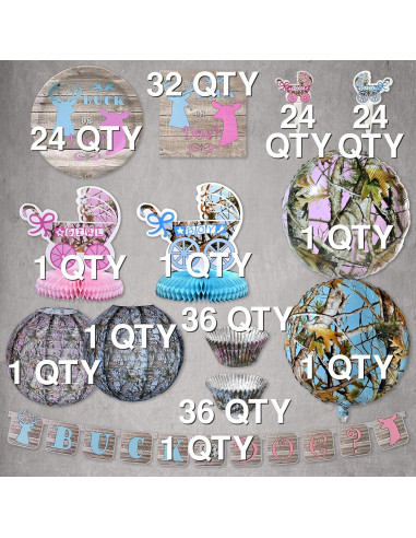 Kit Fiesta Revelación de Género 24 Invitados Havercamp