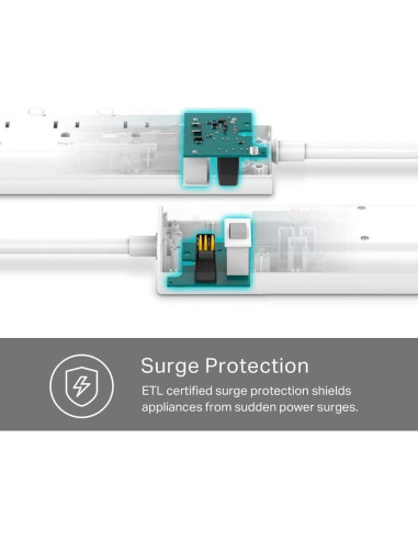 Regleta Inteligente Kasa TP-Link HS300 6 Enchufes USB Blanco