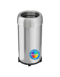 Contenedor Basura iTouchless 60L Acero Inoxidable con Ruedas