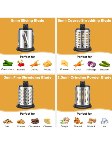 Accesorio Picadora y Ralladora GVODE para Mezclador KitchenAid