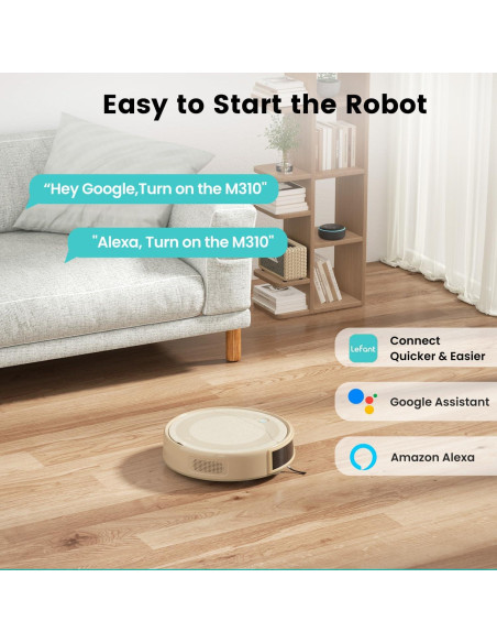 Aspiradora Robot Lefant M310C 4500Pa Autocargable 160min