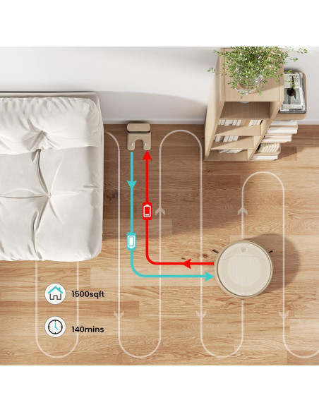 Aspiradora Robot Lefant M310C 4500Pa Autocargable 160min