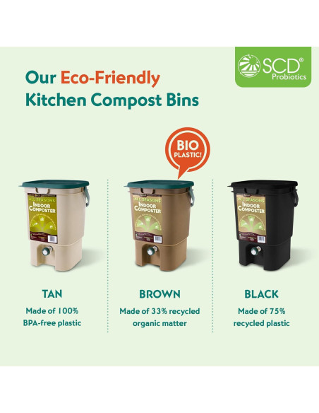 Kit de Compostaje en Interiores SCD Probiotics 5 Galones