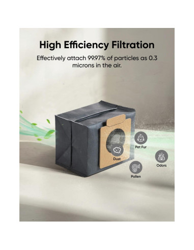 Bolsas de Polvo eufy para Aspiradora Robot X10 Pro Omni