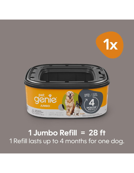 Repuesto Jumbo Pet Genie 1 Paquete Control Olores