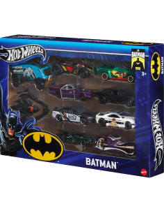Hot Wheels Paquete de 10 Vehículos Batman 1:64 Metal 2