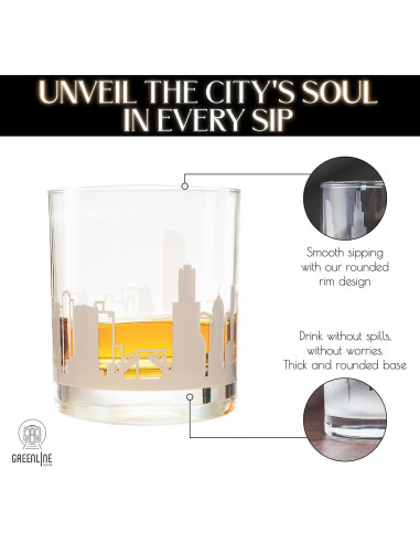 Vasos de Whisky Greenline Goods - Juego de 2 - Chicago