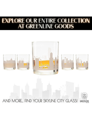 Vasos de Whisky Greenline Goods - Juego de 2 - Chicago
