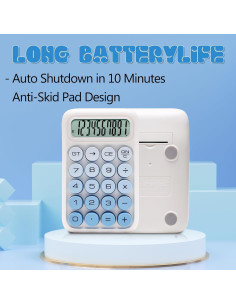 Calculadora Exlliy Q13 Mecánica 10 Dígitos Azul 2