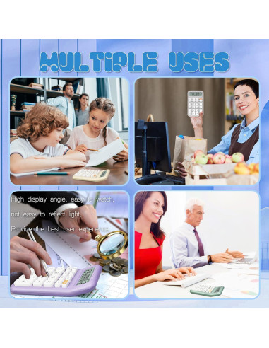 Calculadora Exlliy Q13 Mecánica 10 Dígitos Azul