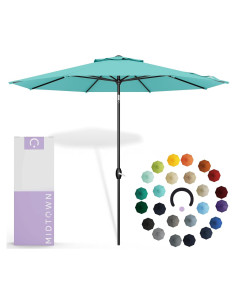 Sombrilla Midtown 274 cm Aluminio Inclinación Automática