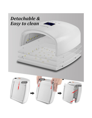 Lámpara de Uñas UV LED DORAGYM 66W Inalámbrica Recargable