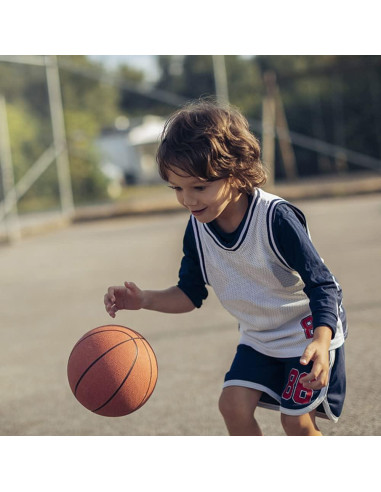 24 Mini Balones de Baloncesto 5" Airsnigi con Bomba