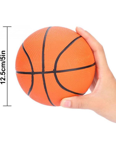 24 Mini Balones de Baloncesto 5" Airsnigi con Bomba