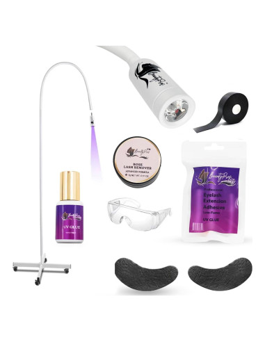 Luz UV para Extensión de Pestañas BeautyPros - Lámpara LED Ajustable
