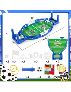 Juego de Fútbol de Mesa 3 Nutrias Mini Foosball Interactivo 2