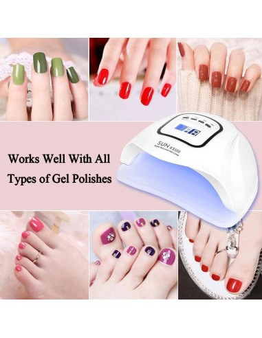 Lámpara de Uñas UV LED 150W Profesional con Temporizador