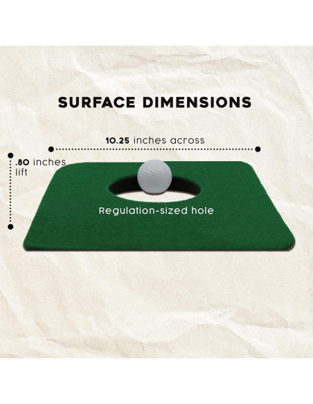 Tapete de Golf Upstreet Putt Interior - Set 2 Tapetes y 2 Pelotas