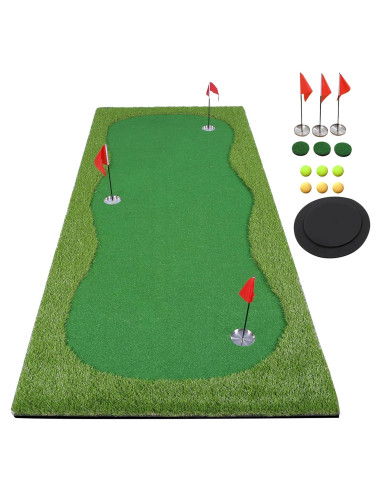 Campo de Golf para Putt BOBURN 1,22x3,05m 3 Huecos