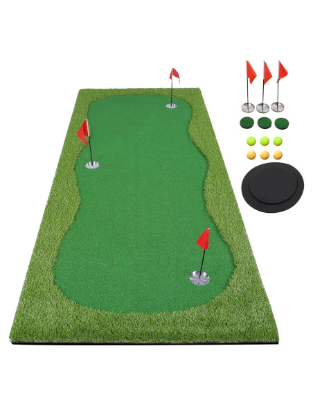 Campo de Golf para Putt BOBURN 1,22x3,05m 3 Huecos